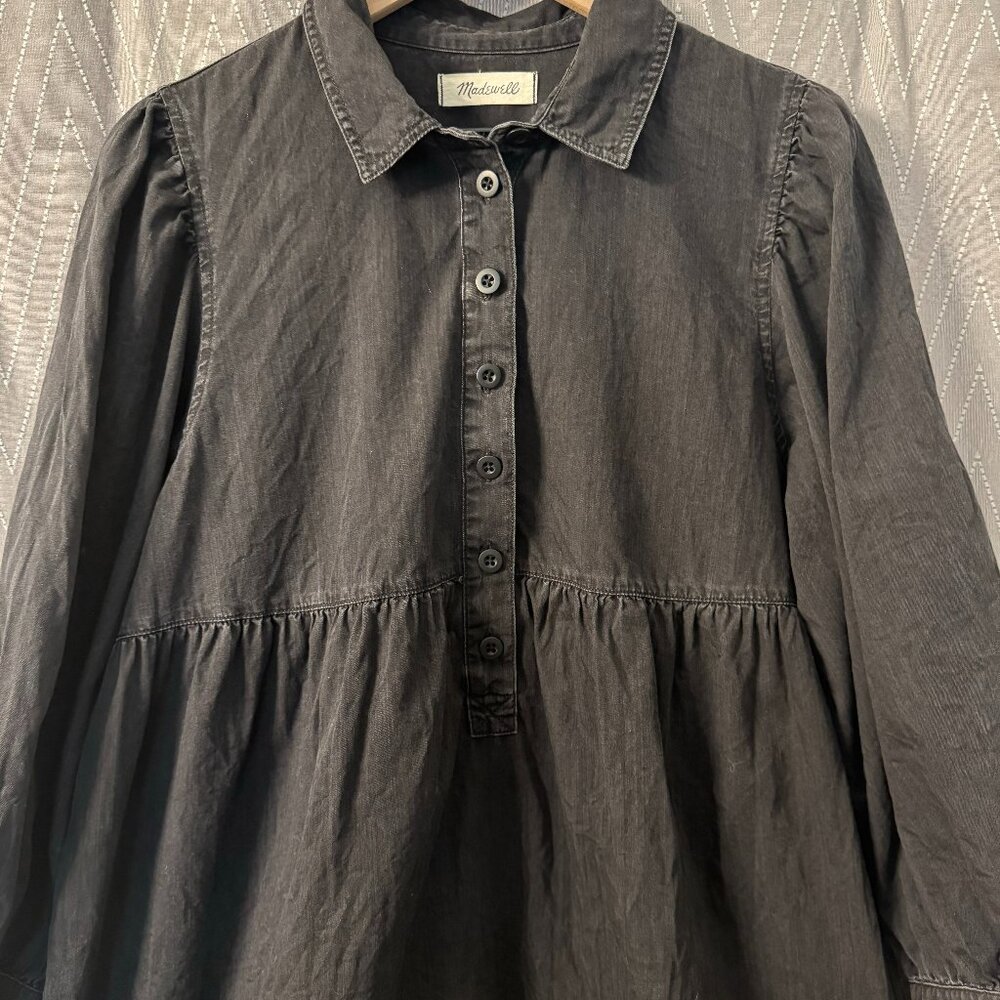 Black Denim Short Dress - Madewell - L